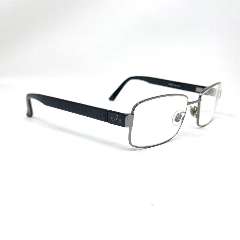 GUCCI GG 1942 TMC Shiny Gunmetal 53 [] 17 135 Men's Eyeglasses Frame - Picture 2 of 15